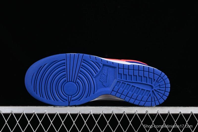 Nike Dunk Low SB Casual Skate Shoes in White Blue Red - CW1590-104