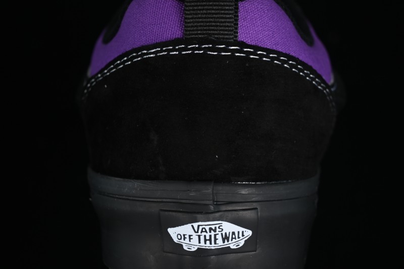 Vans Classics Knu Skool Black Purple Slip-On Shoes - VN0009QCSWE