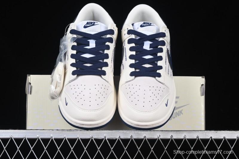 Nike SB Dunk Low UN Collaboration - Dark Blue Anniversary High-End Custom Low-Top Casual Sneakers - XX2026-666