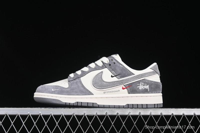 Nike SB Dunk Low Stussy Anniversary Customized Low-Top Casual Skate Shoes - YX5066-252