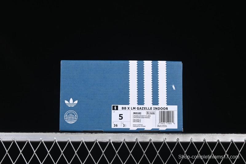 Adidas Gazelle Indoor JR0182 Bad Bunny x Lionel Messi Retro Low-Top Sneakers - JR0182