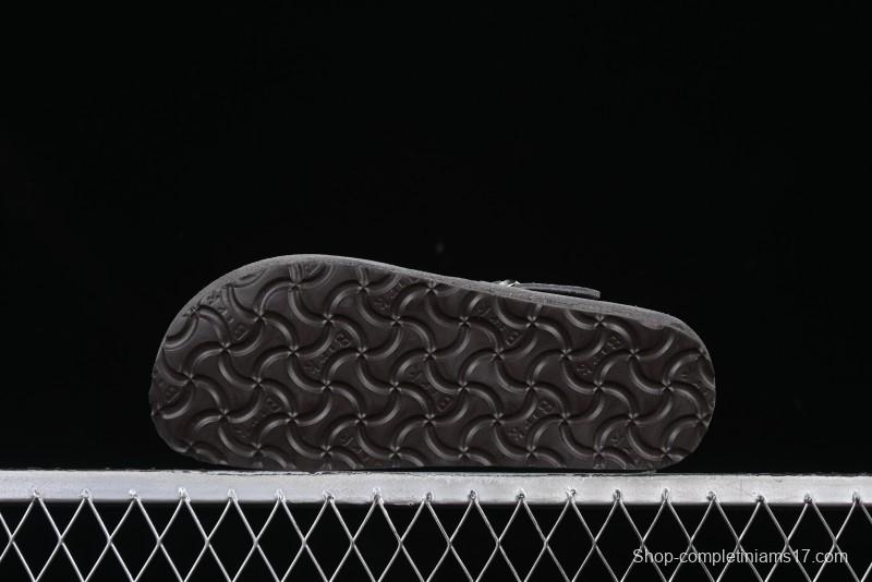 Birkenstock London BS Unisex Slip-On Comfort Shoes with Soft Suede Leather and Lambswool Insole - BS