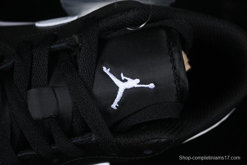 Nike Air Jordan 1 Low Retro Basketball Shoes in Black and White - 553558-043