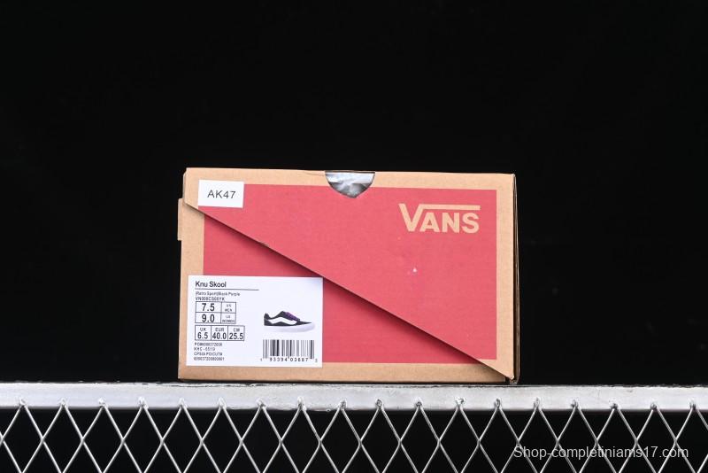 Vans Knu Skool Low Top Retro Casual Vulcanized Sneakers - VN000CS00YK