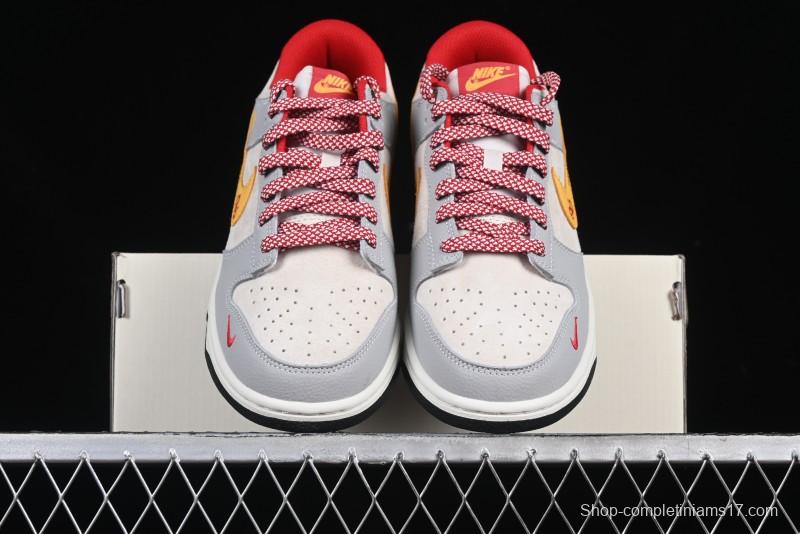 Nike SB Dunk Low The North Face Year of the Snake Collaboration Yellow Swoosh Anniversary Custom Low-Top Casual Skate Shoes - DJ2024-079