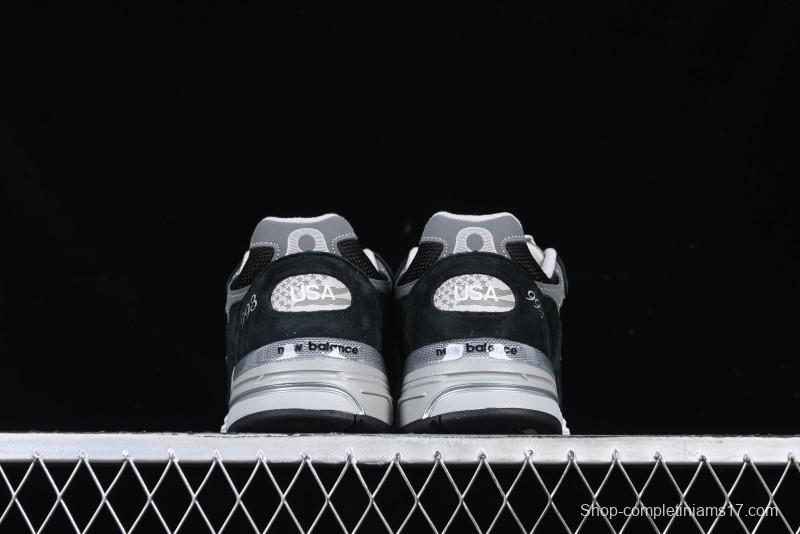 New Balance Made In USA M993 Series Classic Retro Casual Running Shoes - MR993BK