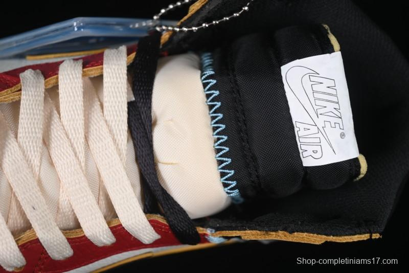 Nike Union x Air Jordan 1 Retro High Basketball Shoes Shadow Chicago - HV8563-600