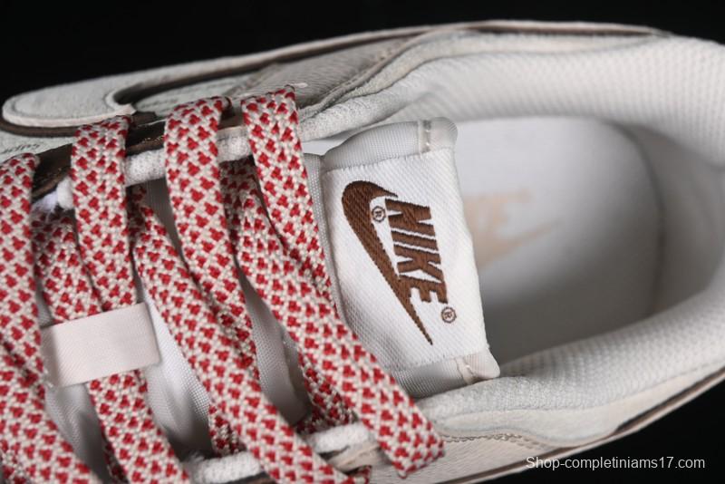 Nike SB Dunk Low Supreme Collaboration Bullet Screen White Check Anniversary High-End Custom Low-Top Casual Skate Shoes - DJ2024-091