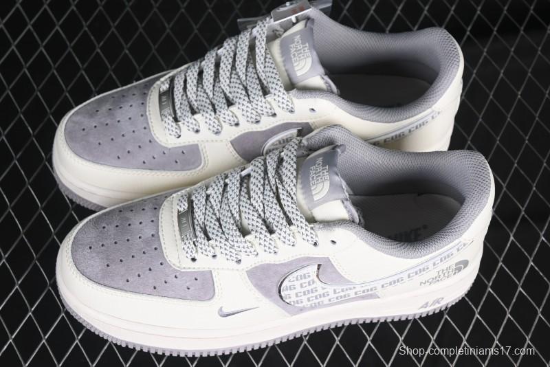 Nike Air Force 1 '07 Low The North Face x CDG Light Bone Swoosh Casual Sneakers - BB7518-014