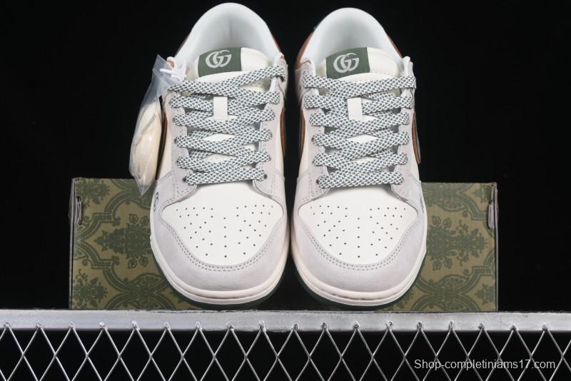 Nike SB Dunk Low Gucci Collaboration Anniversary High-End Custom Low-Top Casual Sneakers - DM6868-026