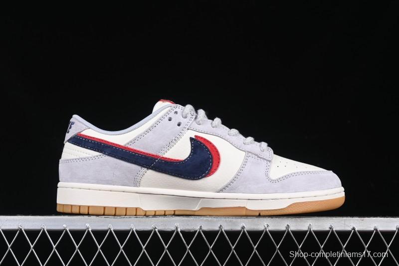 Nike SB Dunk Low UN Collaboration Anniversary Edition Custom Lifestyle Sneakers with Black Swoosh and Gum Sole - DM6868-032