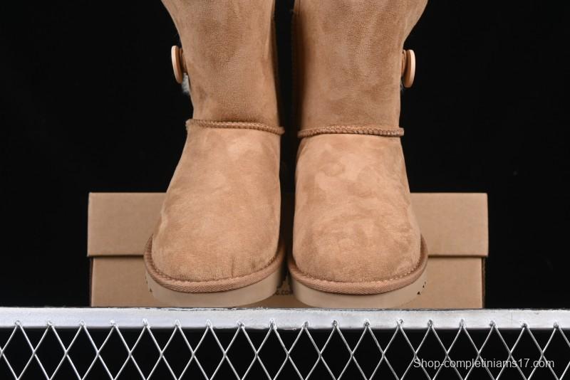 UGG Official Classic Button Sheepskin Snow Boots - 1016226 Chestnut