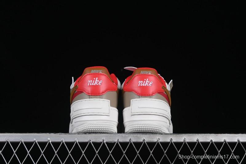 Nike Air Force 1 Shadow Lightweight Elevated Low-Top Casual Sneakers - HQ3400-030