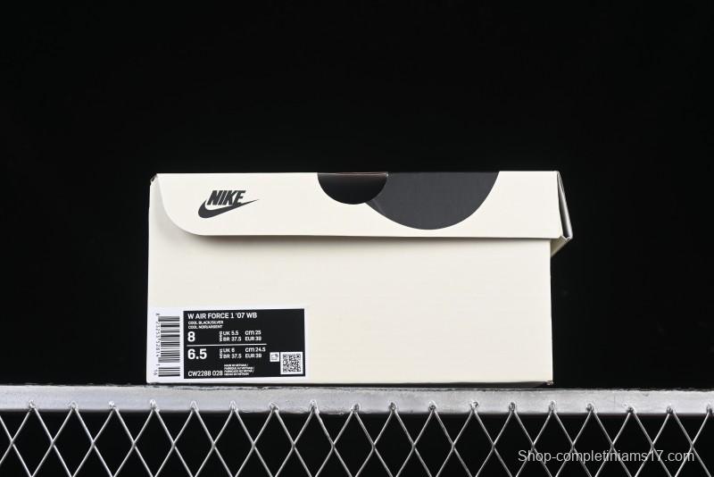 Nike Air Force 1 '07 Low Casual Sneakers with Black & Pink Double Swoosh - CW2288-028