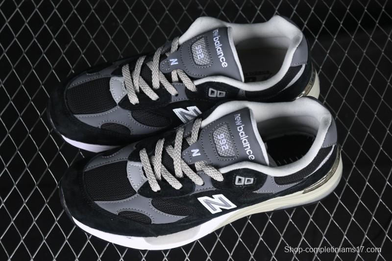 New Balance Made In USA 992 Classic Retro Running Sneakers with Superior Comfort - M992BK