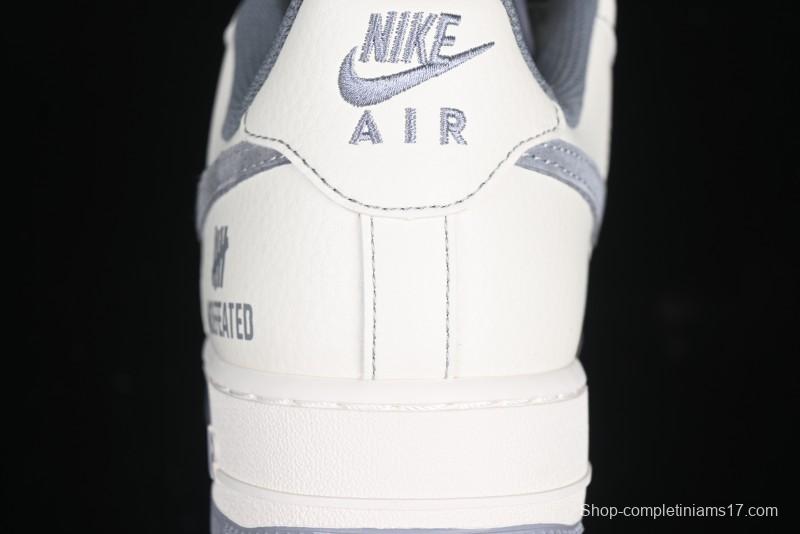 Nike Air Force 1 '07 Low UN Collaboration Pigskin Grey Stitch Low-Top Casual Sneakers - BB7518-018