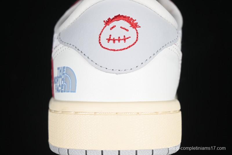 Nike Travis Scott x Fragment Design x Air Jordan 1 Low OG SP AJ1 Low Top Casual Sneakers - AG3702-808