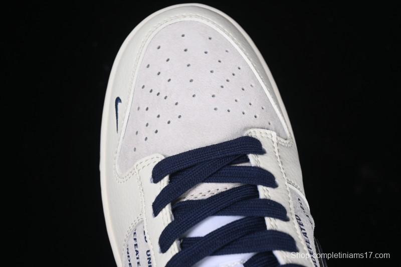 Nike SB Dunk Low UN Collaboration - Dark Blue Anniversary High-End Custom Low-Top Casual Sneakers - XX2026-666