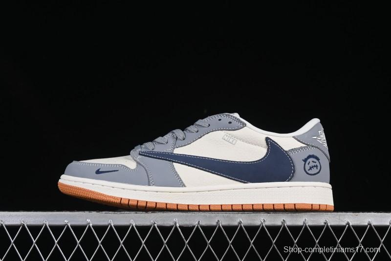 Nike Travis Scott x Fragment Design x Air Jordan 1 Low OG SP AJ1 Retro Sneakers - LD2025-005