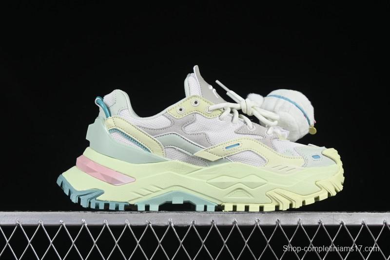 Playful Pastel Chunky Sneakers with Plush Bird Charm – Bold & Whimsical Streetwear Kicks