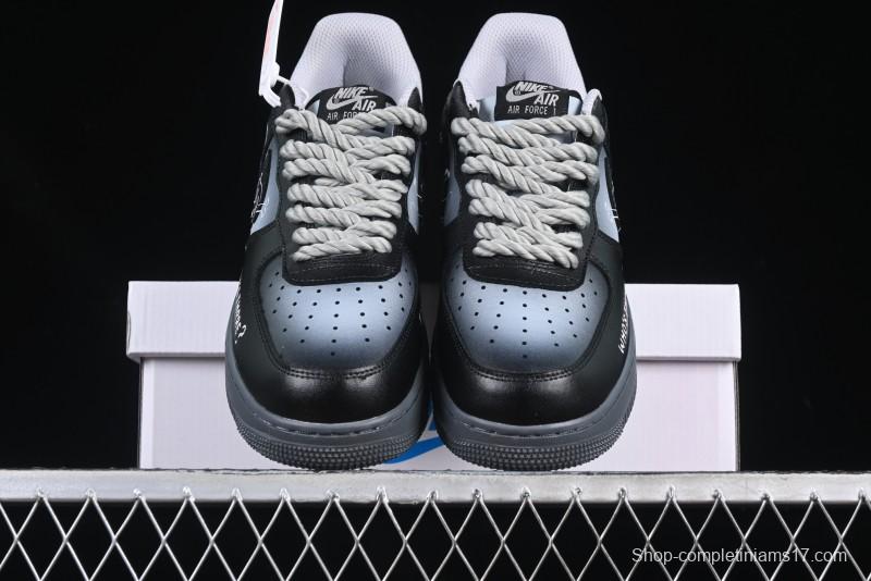Nike Air Force 1'07 Low Gradient Skeleton Casual Sneakers - YD2425-110