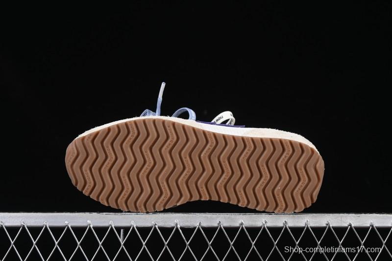 New Balance 237 Heritage Sneakers - Suede and Mesh in Muted Gray with Blue Accents