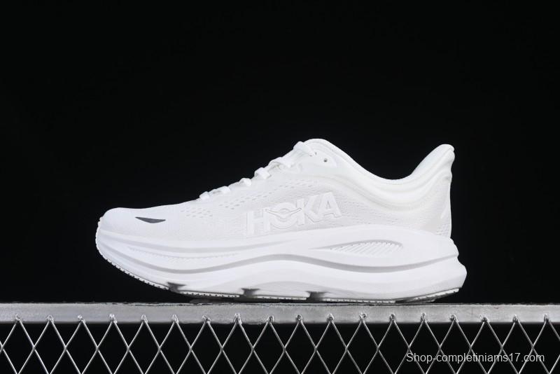 HOKA ONE ONE Bondi 9 Knit Lightweight Casual Running Shoes - 1162012 WWH