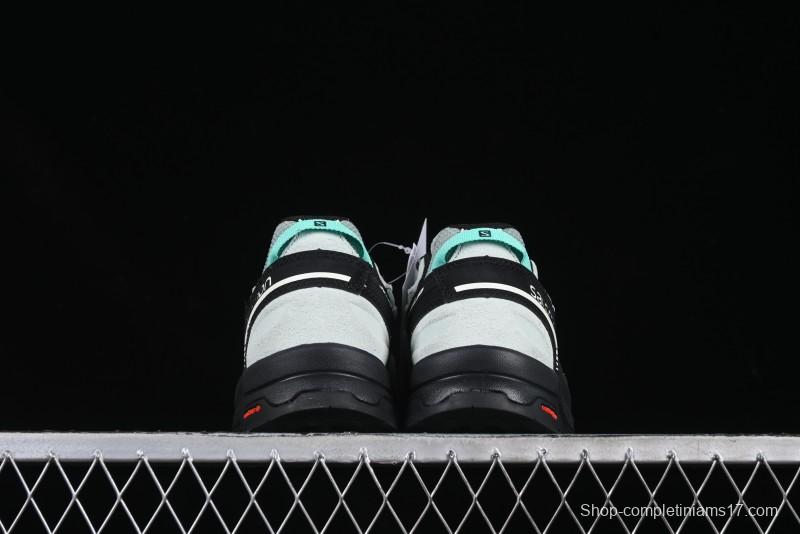 Salomon x Contragrip All-Terrain Hiking Shoes - Lightweight Gray with Black & Teal Accents