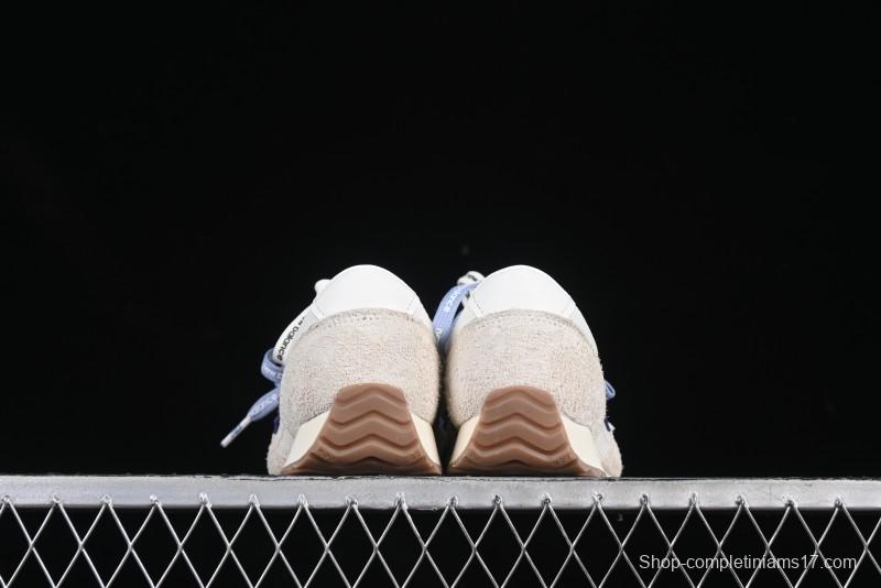 New Balance 237 Heritage Sneakers - Suede and Mesh in Muted Gray with Blue Accents
