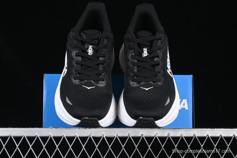 HOKA ONE ONE Bondi 9 Knit Lightweight Casual Running Shoes - 1162012 BWHT