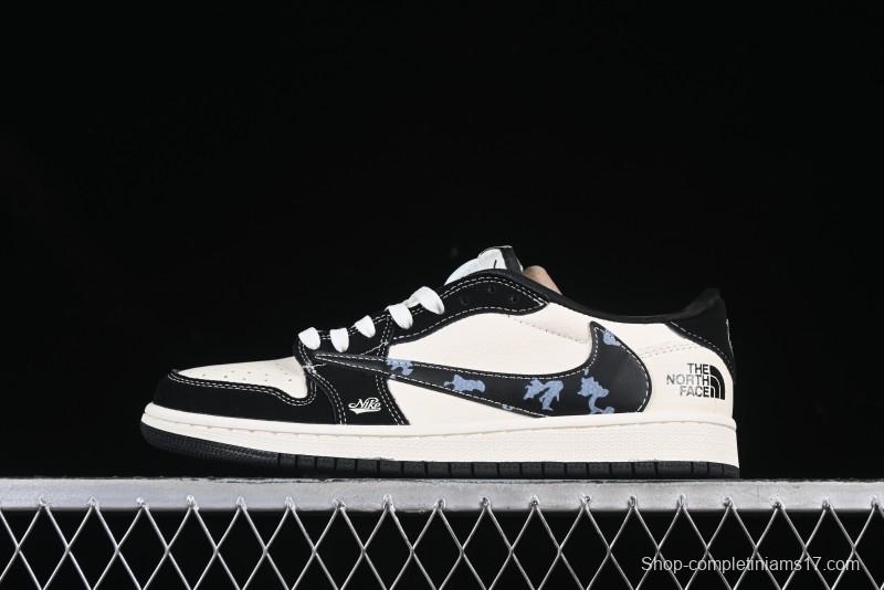Nike Travis Scott x Fragment Design x Air Jordan 1 Low OG SP AJ1 Low Top Casual Sneakers - XS2024-021