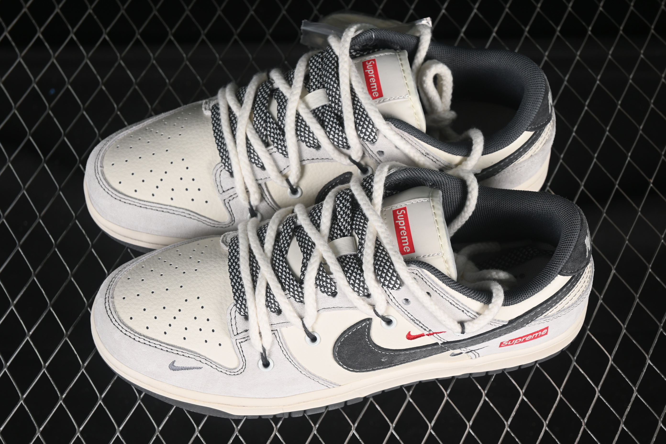 Nike SB Dunk Low Sup Series Strap Anniversary Custom Low-Top Casual Skate Shoes - YX5066-217