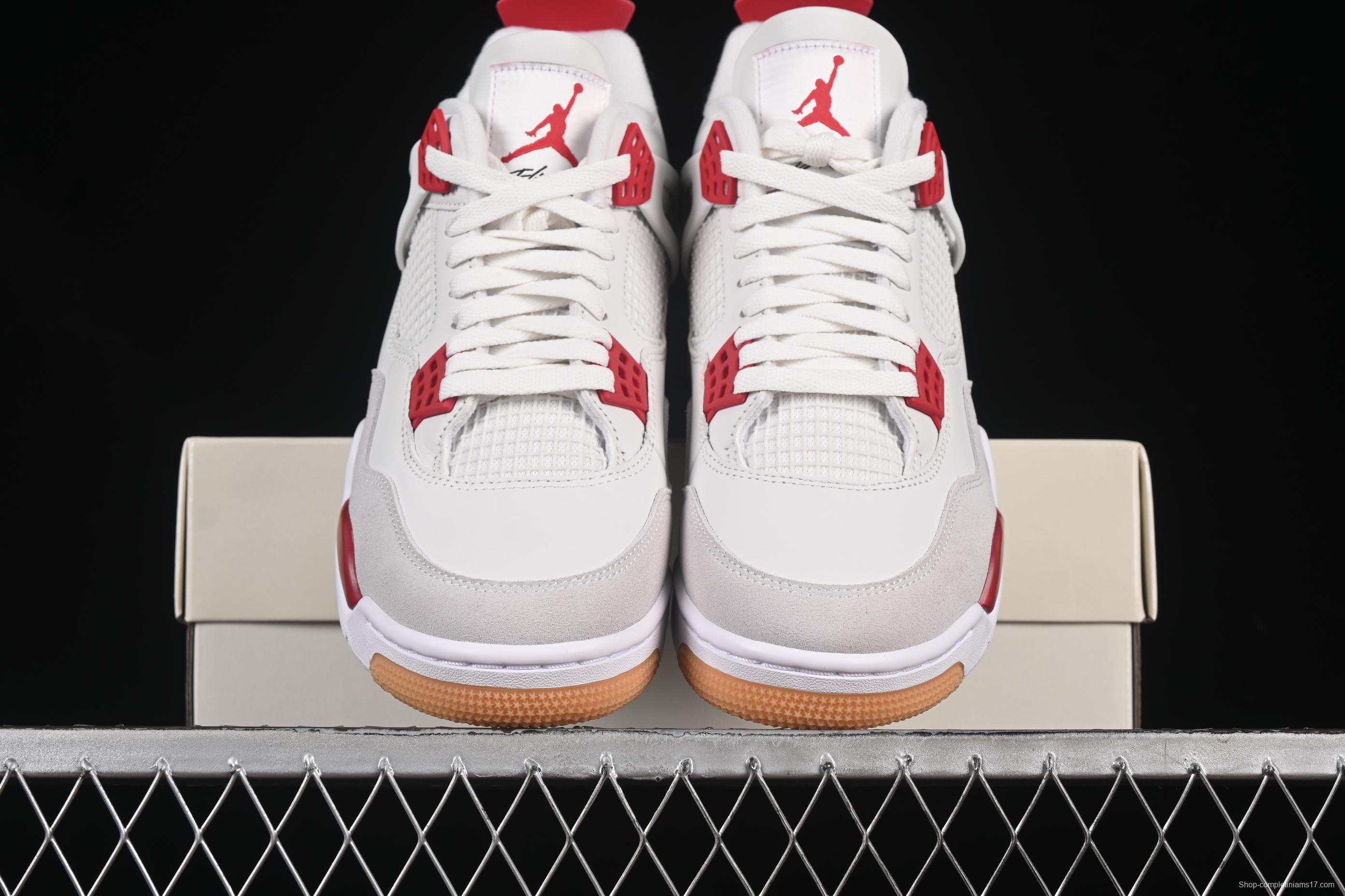 Nike SB x Air Jordan 4 OG "Varsity Red" Retro Basketball Shoes - DR5415-106