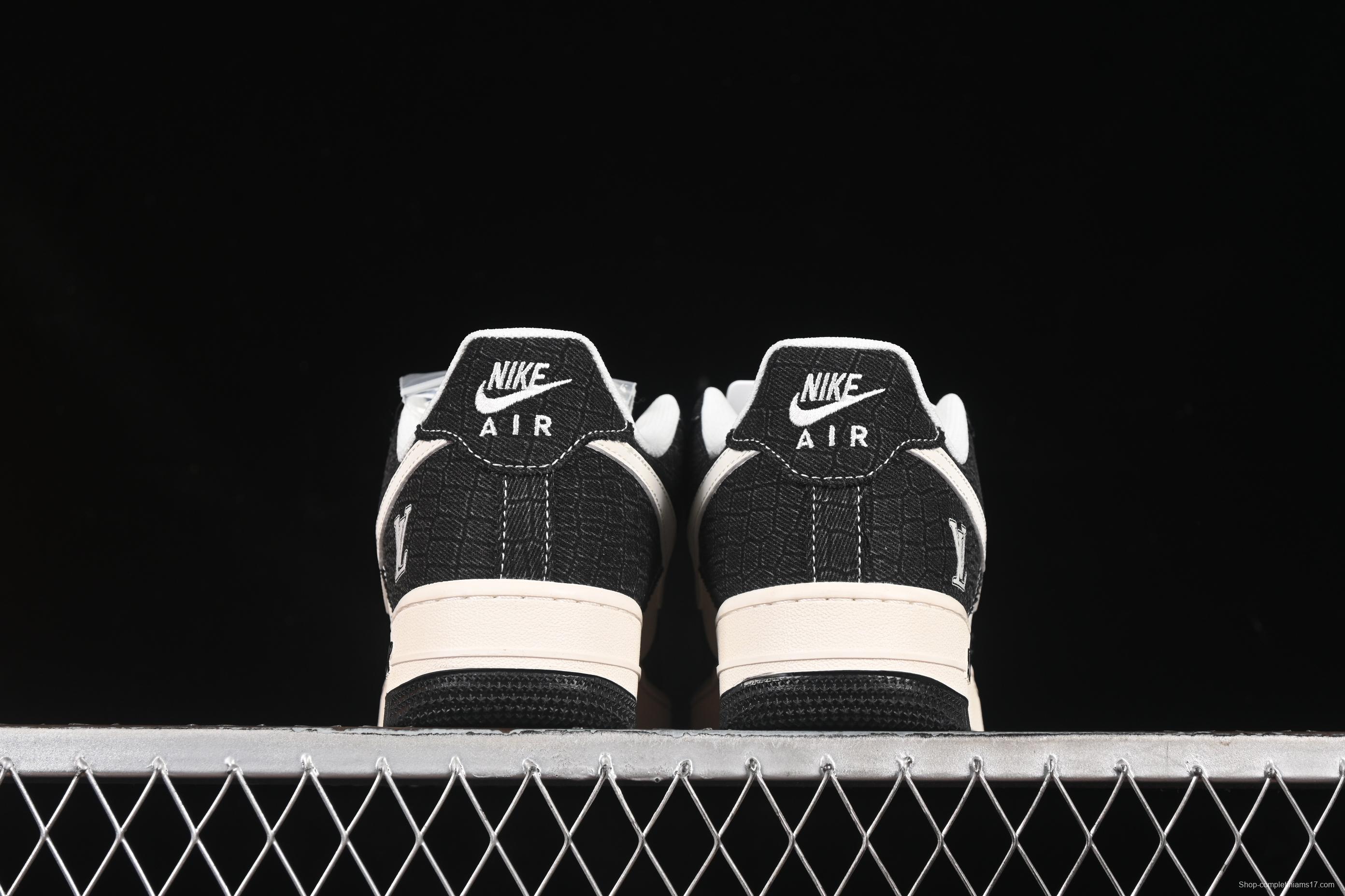 Nike Air Force 1 '07 Low LV Collaboration Denim Black Casual Sneakers - XS1958-550