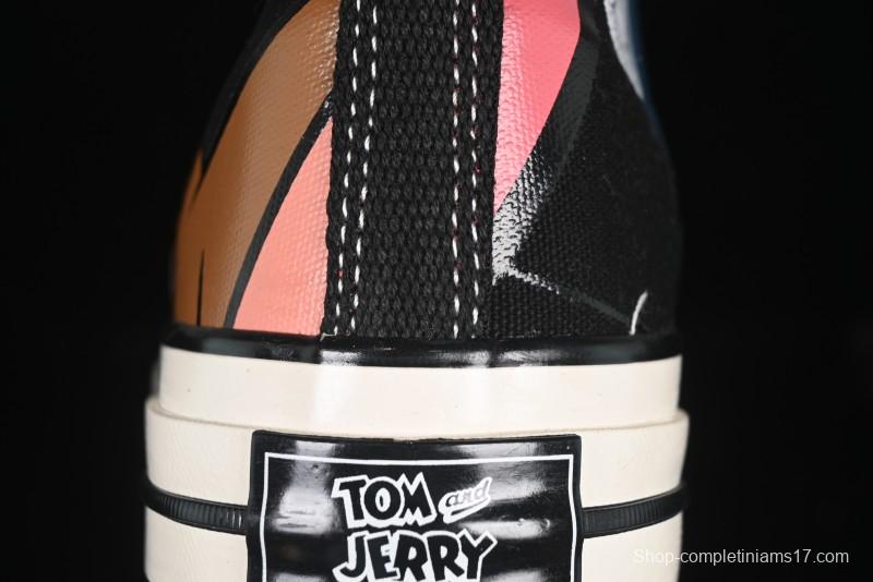 Converse Chuck Taylor All Star 1970s High Top Canvas Sneakers with Tom and Jerry Design - A15110C