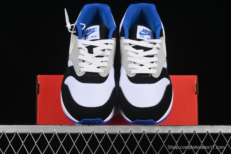 Nike Air Max 1 Retro Running Shoes with Half-Sole Air Cushion - 875855-001