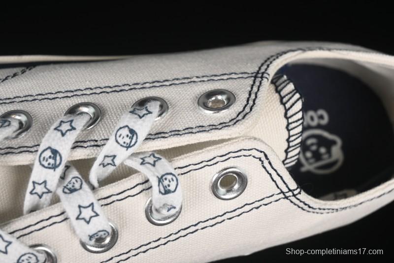 Converse Noritake x Chuck Taylor All Star 1970s Low Top Canvas Sneakers with Hand-Drawn Elements - A15788C