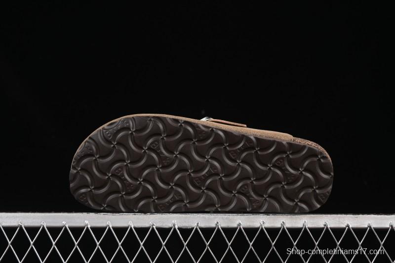 Birkenstock Arizona Soft Footbed Sandals with Suede Leather and Lambswool Lining - G.D4