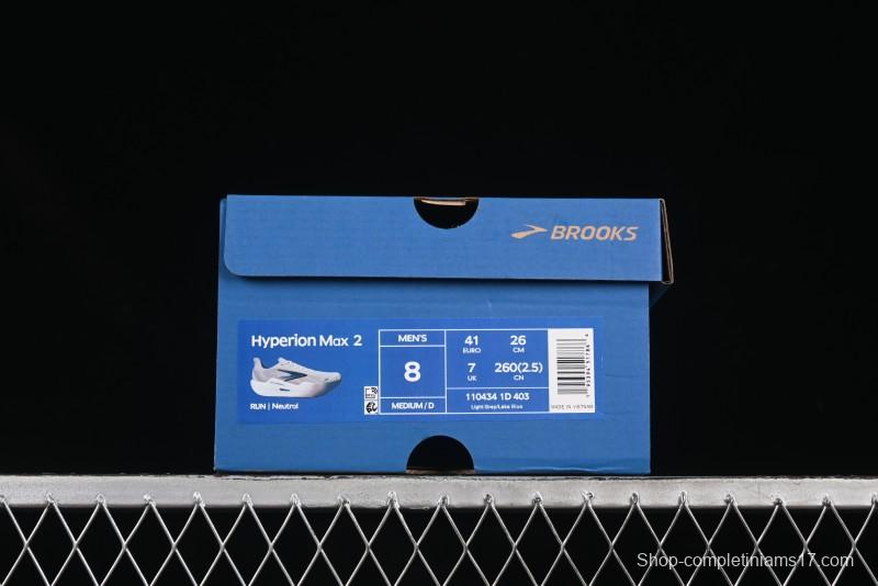 Brooks Hyperion Max 2 Cushioned Racing Marathon Running Shoes - 1104341D403