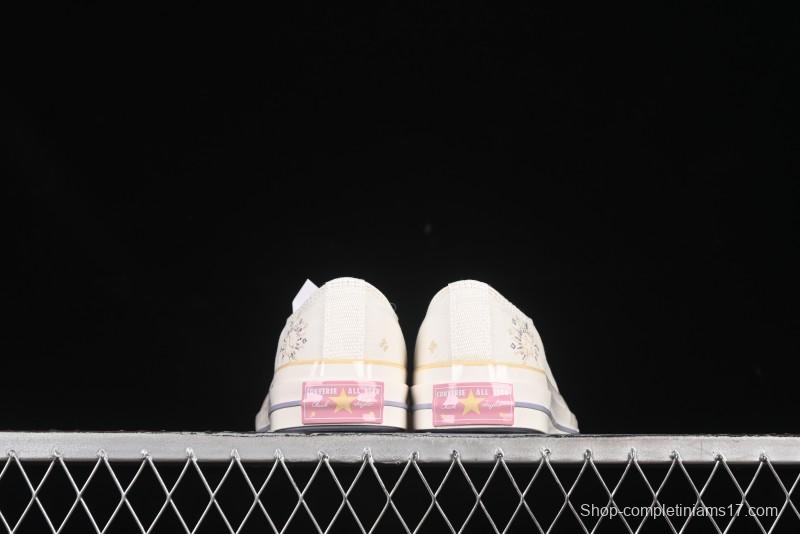 Converse Chuck 1970s Low Top Casual Sneakers with Moon Embroidery - A15750C