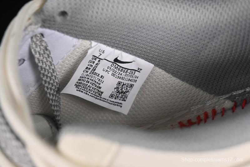 Nike Air Force 1 '07 Low LV Collaboration Two-Tone Grey Pattern Lace-Up Casual Sneakers - DM6868-063