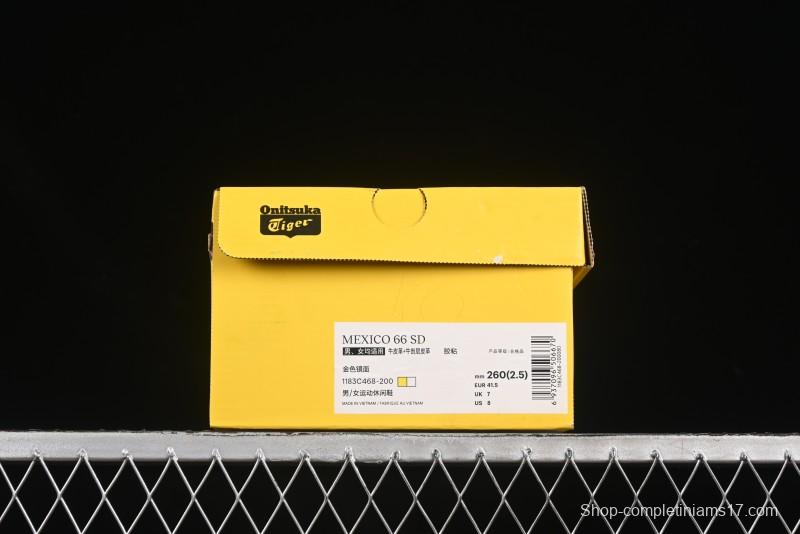 Onitsuka Tiger Mexico 66 SD Low-Top Leather Sneakers for Casual Running - 1183C468-200