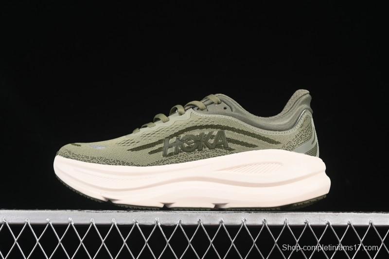 HOKA ONE ONE Bondi 9 Cushioned Running Shoes with Engineered Mesh Upper - 1162011 SSSC