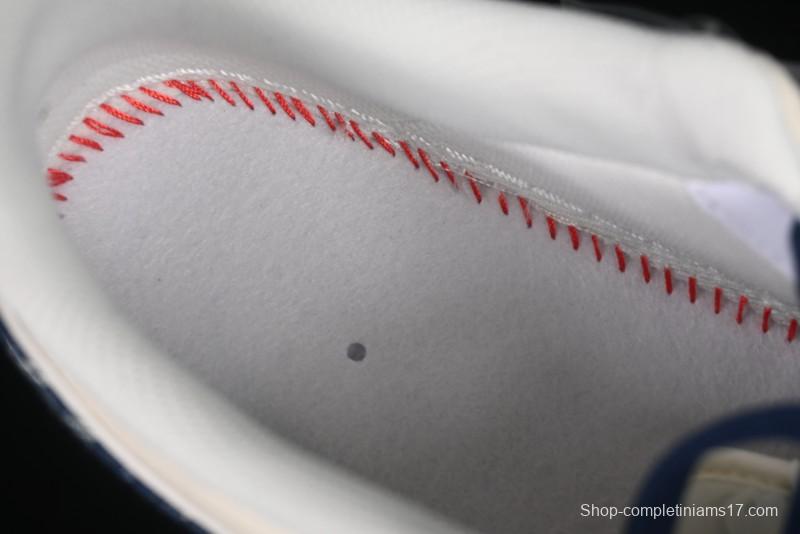 Nike Air Force 1'07 Low LV Collaboration Blue Denim Swoosh Casual Sneakers - XX3168-128