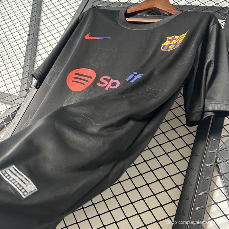 25/26 FC Barcelona Black with Spotify Logo Jersey