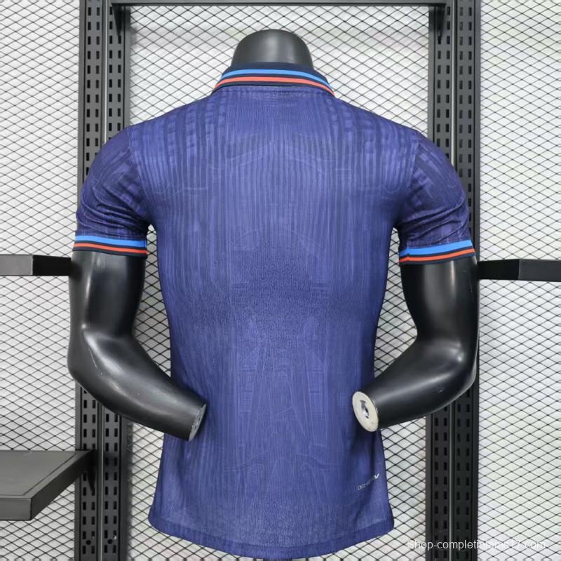 Player Version 25/26 FC Barcelona Purple with Red Streak Pattern Jersey