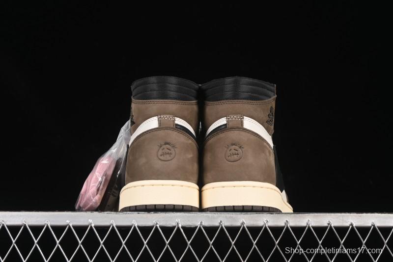 Nike Travis Scott x Air Jordan 1 High OG AJ1 Reverse Swoosh Limited Edition - CD4487-100
