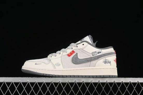 Nike Air Jordan 1 Low Retro Basketball Shoes Snake Year Limited Edition High-End Custom - YX5066-315