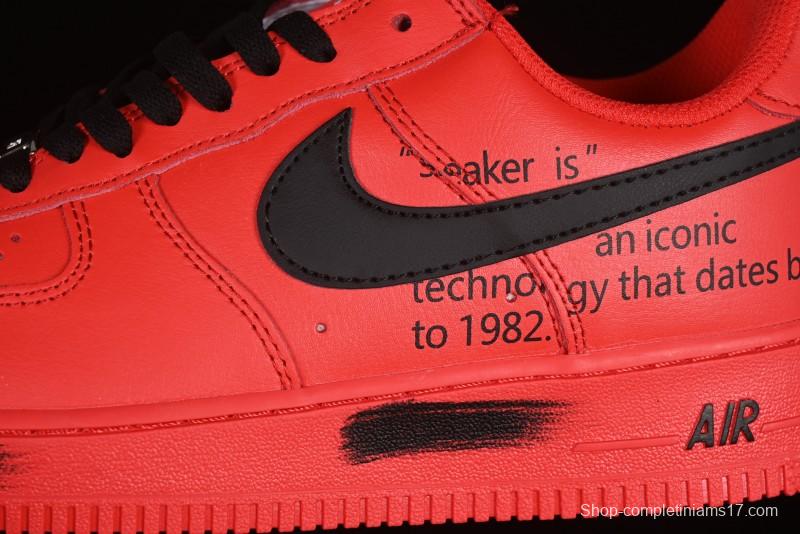 Nike Air Force 1'07 Low Watermelon Red Casual Sneakers with Full-Length Air Cushion - FD7039-600