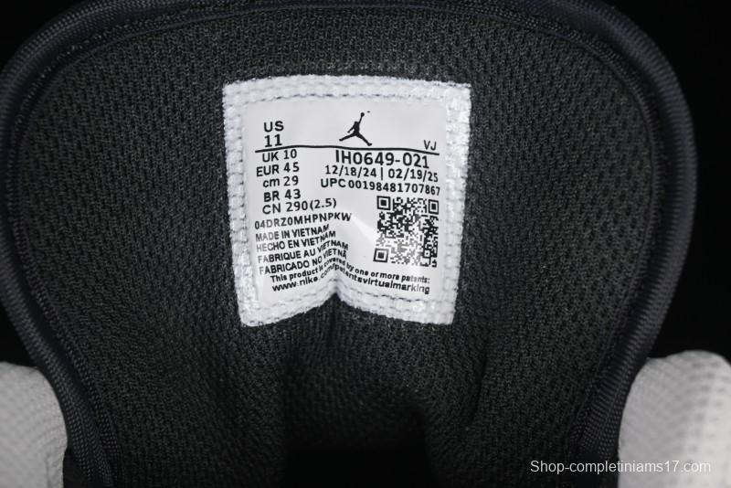 Nike Air Jordan 1 Low AJ1 Retro Casual Sneakers in Black White Grey - IH0649-021